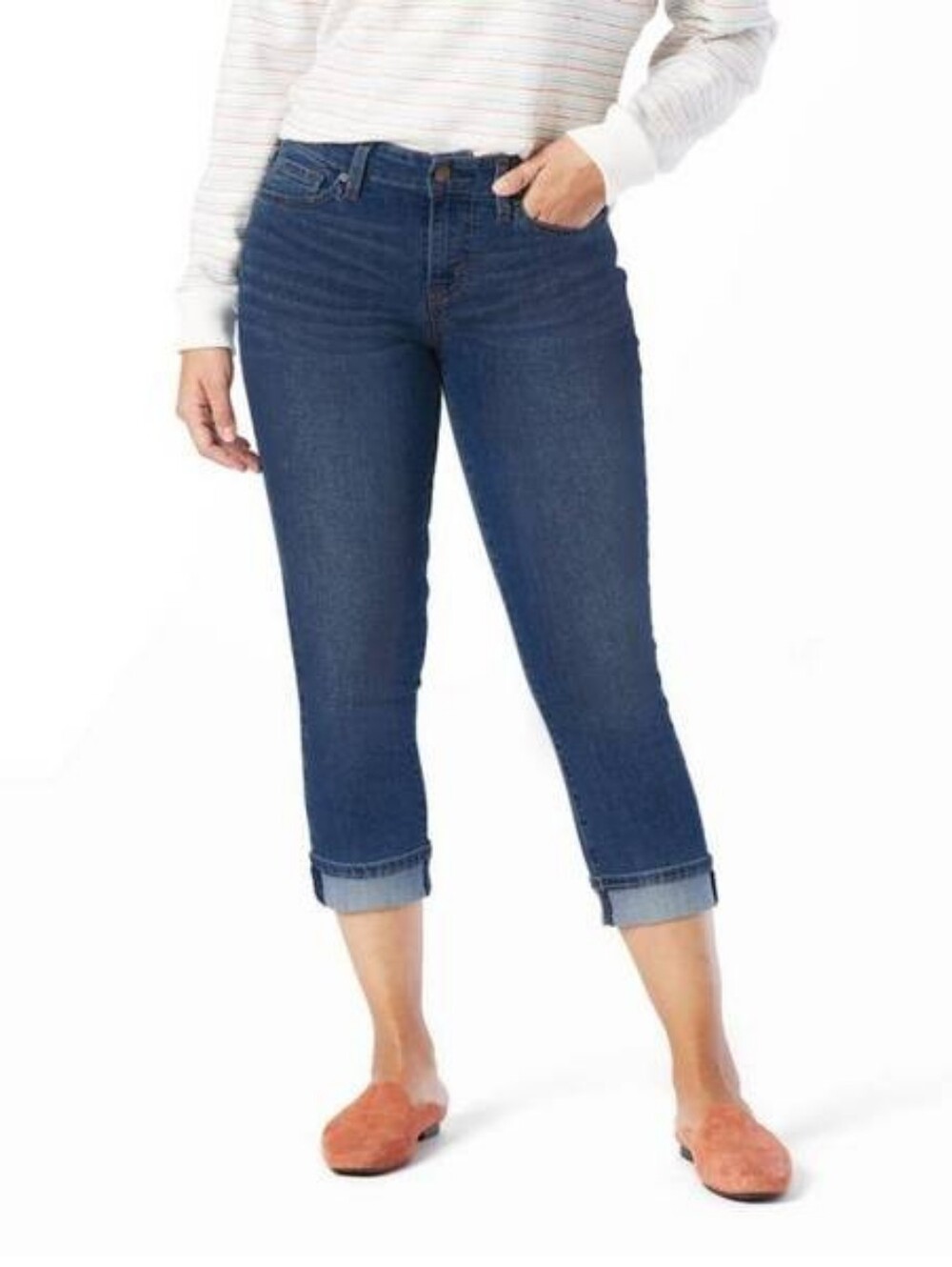 LEVIS Cuffed Capri Length Jeans In 14